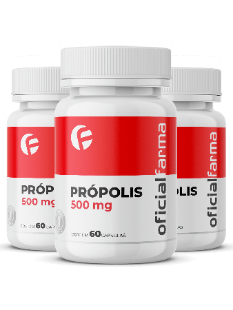 3 Pr&oacute;polis 500mg 60 C&aacute;psulas