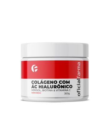 Col&aacute;geno Com &Aacute;cido Hialur&ocirc;nico, Verisol, Biotina & Vitamina C 300g