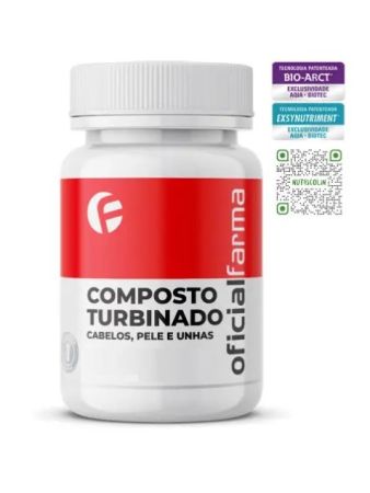 Composto Turbinado Para Cabelos, Pele E Unhas 60 C&aacute;psulas