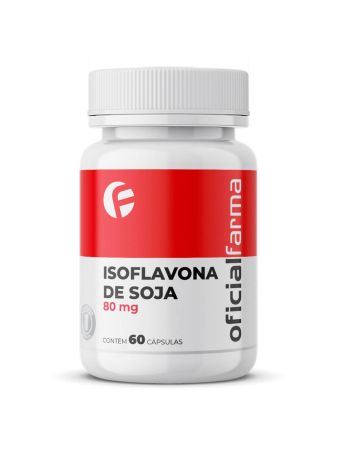 Isoflavona De Soja 80mg 60 C&aacute;psulas