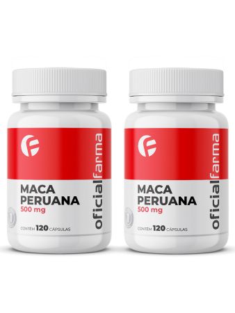 2 Maca Peruana 500mg 120 C&aacute;psulas