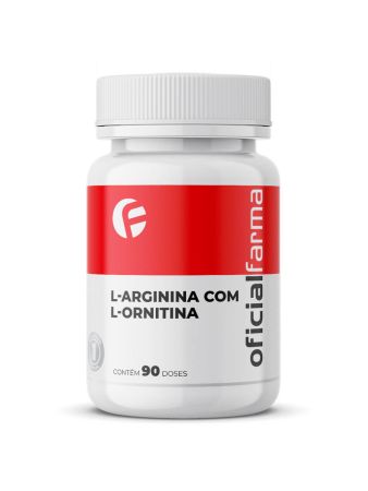 L-Arginina com L-Ornitina 180 C&aacute;psulas