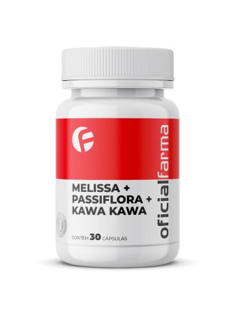 Melissa + Passiflora + Kawa Kawa 30 C&aacute;psulas
