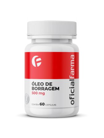&Oacute;leo De Borragem 500mg 60 C&aacute;psulas
